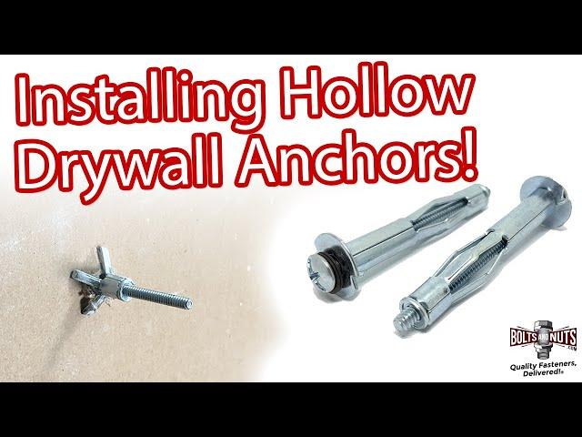 Hollow Drywall Anchors Explained & How To Install Them