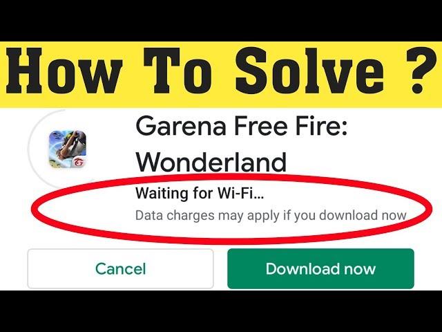 How to Fix Waiting for WiFi queued in Google play store || Play Store Waiting For WiFi Problem