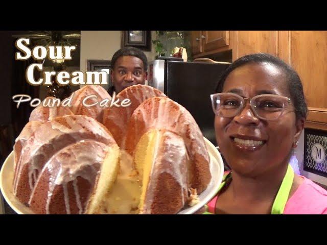 Sour Cream Pound Cake | Classic | Bring This Cake To Family & Friends Day At Church | #PoundCake