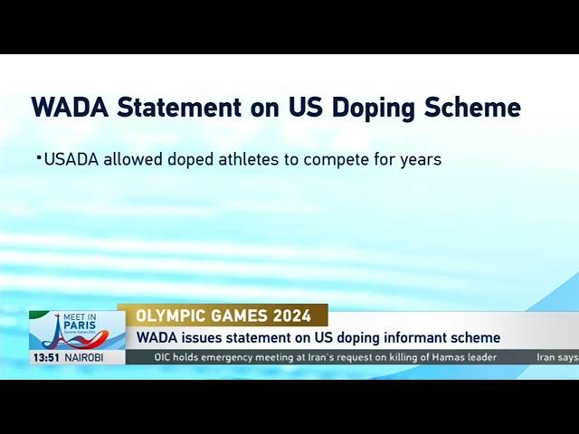 WADA issues statements on US doping informant scheme.