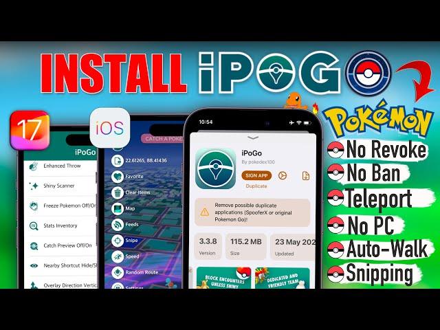 iPogo 2024 iOS: How to Install & Use Pokémon GO Spoofer No ban Or Any Revokes Ever!