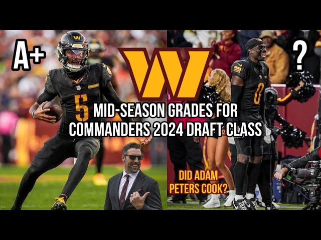 Commanders 2024 Draft Class Midseason Grades. Adam Peters is a Mastermind: Jayden Daniels A+?