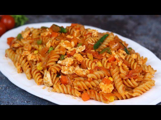 ঘরোয়া উপকরনে স্পাইসি মাসালা পাস্তা ॥ Pasta Recipe Bangla ॥ Spicy Egg Pasta ॥ Pasta recipe