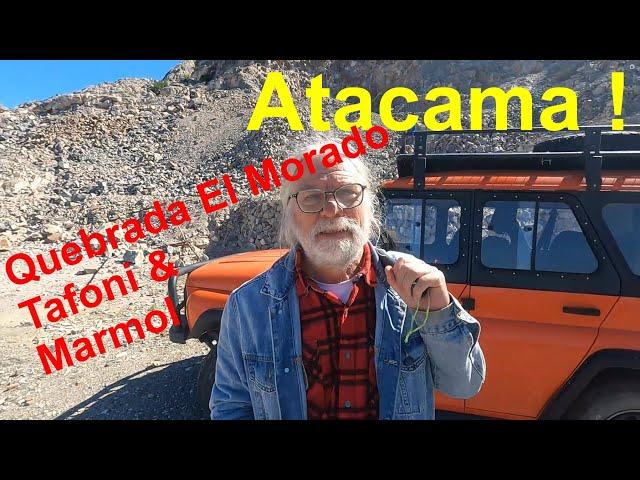 Geology of the Quebrada El Morado in Atacama: Tafoni, terraces and marble.