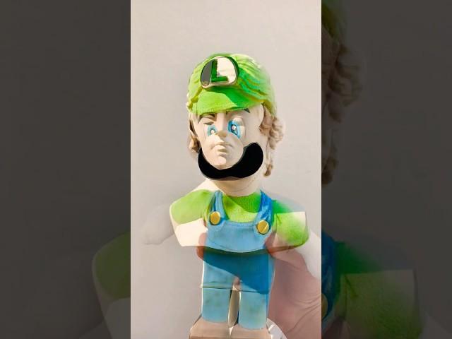 Luigi as An AI Statue! #shorts #mario #luigi