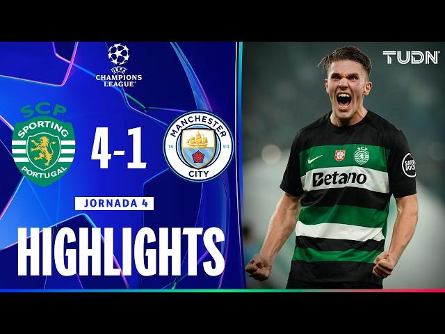 HIGHLIGHTS -  Sporting Lisboa vs Manchester City | UEFA Champions League 24/25 | TUDN