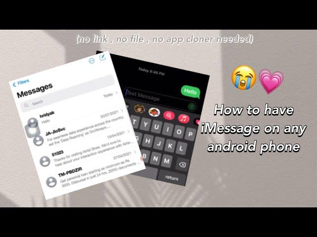 New update | How to have iMessage on any android phone!! | Hridyak.