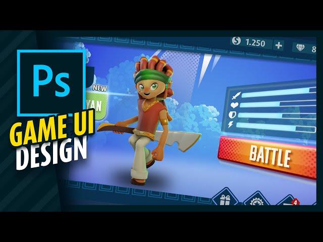 Game UI Design | Photoshop Speed Art