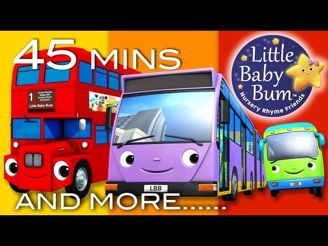 Different Types of Buses | 1 Hour of LittleBabyBum - Nursery Rhymes for Babies! ABCs and 123s