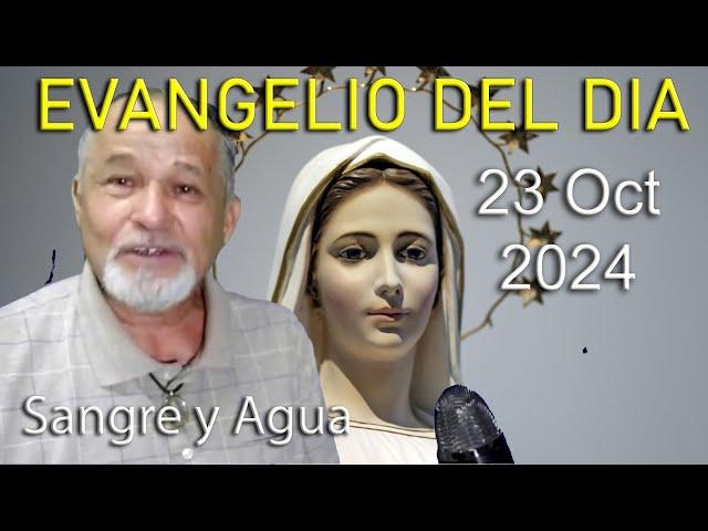 Evangelio Del Dia Hoy - Miercoles 23 Octubre 2024- Sangre y Agua