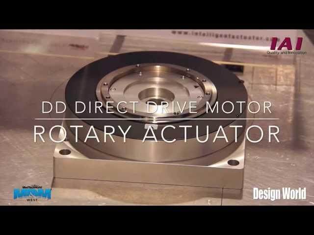 DD - Direct Drive Motor Rotary Actuator by IAI   how it rotates   very short video