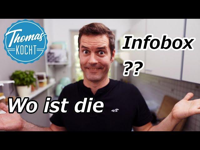 Wo ist die Infobox/Videobeschreibung und die Rezepte?