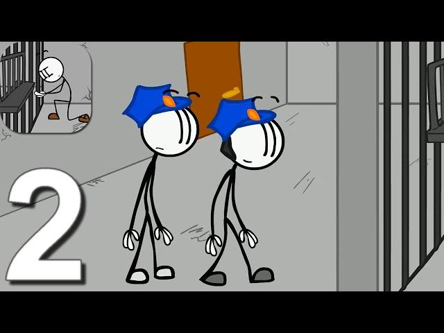 Escaping The Prison Henry Stickman - Gameplay Walkthrough Part 2 (Android, iOS)