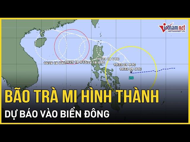 NÓNG: Bão Trà Mi hình thành ở phía Đông Philippines, dự báo vào Biển Đông | Báo VietNamNet