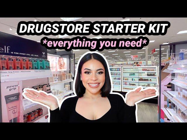 Drugstore Starter Kit For Beginners  Everything YOU NEED! (best affordable makeup)