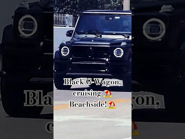 Black G-Wagon, cruising Beachside!!!!!!!! #luxury #$hort$ #beachside! #lux #money #onthebeach #GLux!