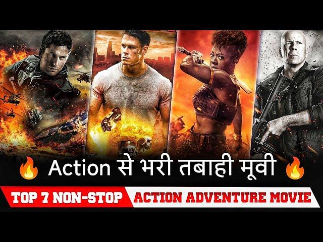 Top 7 Best Non-Stop Action Adventure movies in hindi dubbed available on netflix, prime video