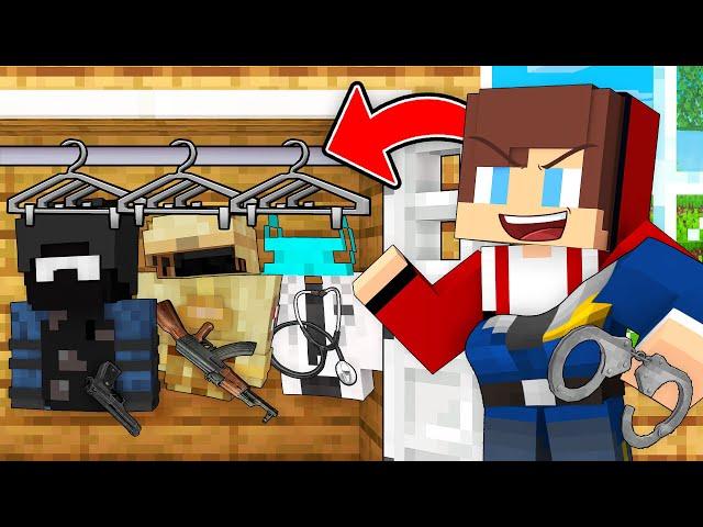 JJ Can Shapeshift Using JOBS To Prank Mikey in Minecraft (Maizen)