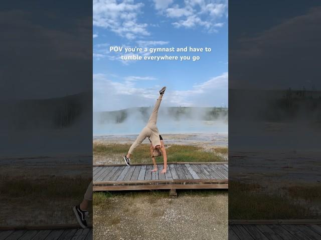 The last cartwheel was sketchy lol #tumbling #gymnastics #gymnast #yellowstone