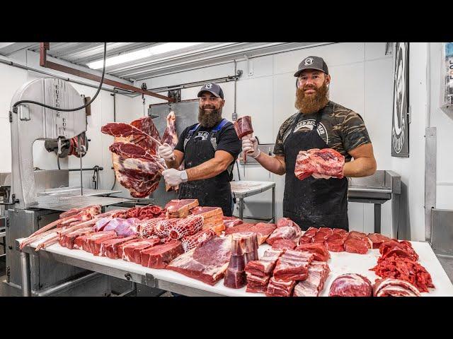 How to Butcher a Bison | ENTIRE BREAKDOWN | The Bearded Butchers!