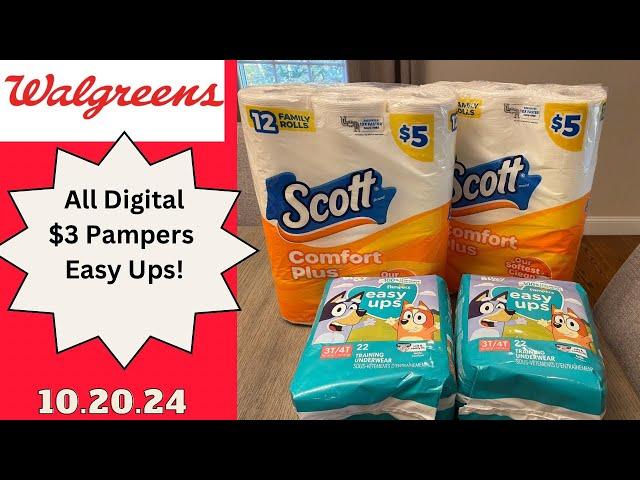 Walgreens All Digital Deal - Cheap Pampers & Scott 10/20/24 #walgreensdeals