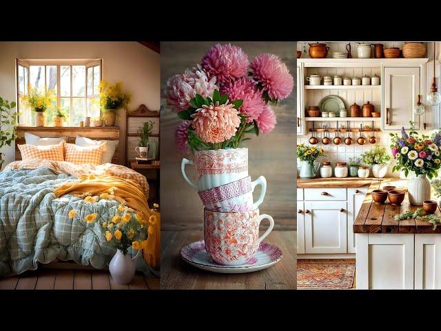 COUNTRYSIDE SPRING DECOR INSPIRATION: Rustic Country Cottage Home Decor Showcase Shabby Chic Style