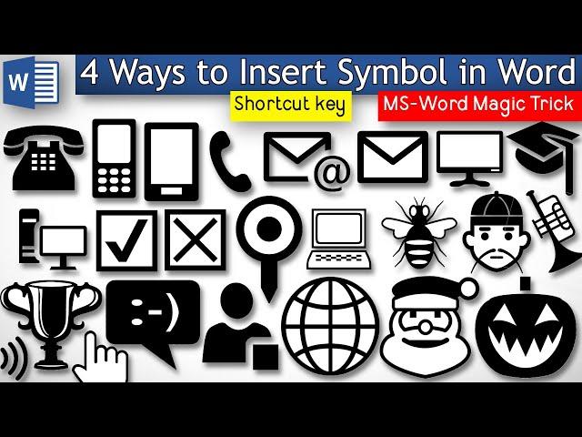 4 Different Ways to Insert Symbol in Word Using Shortcut Key