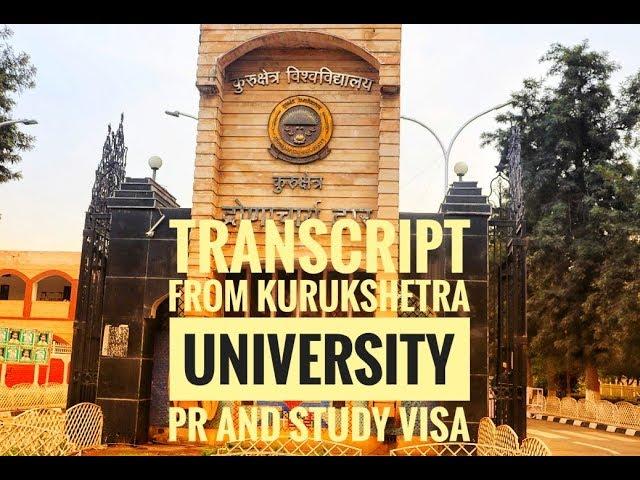 Kurukshetra University Vlog !How to Get Transcript from Kurukshetra University