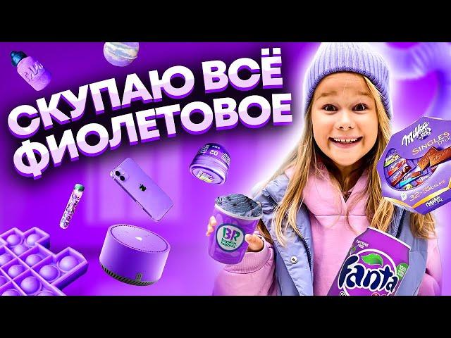 СКУПАЮ ВСЕ ФИОЛЕТОВОГО ЦВЕТА ЧЕЛЛЕНДЖ! МОЙ бюджет не ограничен! 24 часа одного цвета // EVA mash