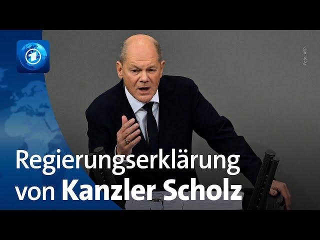 Nach Ampel-Aus: Scholz gibt Regierungserklärung ab