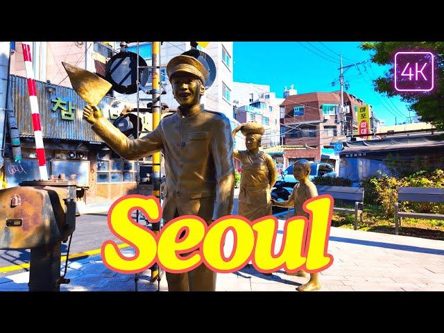 Seoul Morning Walking Tour | Exploring Hongdae | 4K/60FPS