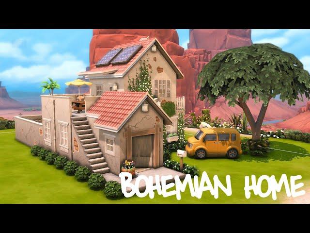 The Sims 4 | BOHEMIAN HOME | Speed Build | NO CC | @simmerkhai 's Shell Challenge