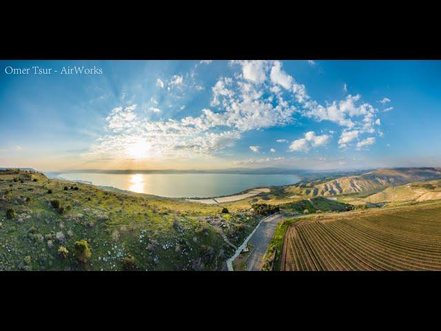 Around The Sea of Galilee  -  סובב כינרת מהאוויר | AirWorks 4K Aerial Photography