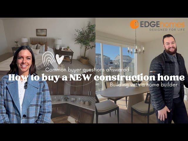 How to buy NEW construction | Building with a home builder | EDGE homes | Utah Real Estate