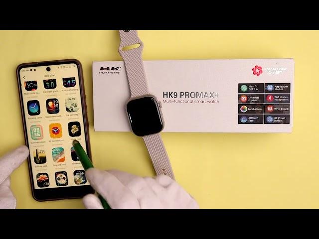 HK9 PRO MAX PLUS Smart Watch Install Clock Face