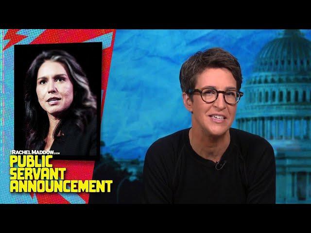 Rachel Maddow on Tulsi Gabbard: Six things about Trump's pick for director of national intelligence