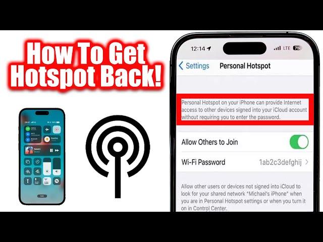 Fix - Personal Hotspot Disappeared iPhone - Tethering (Missing, Not Working)