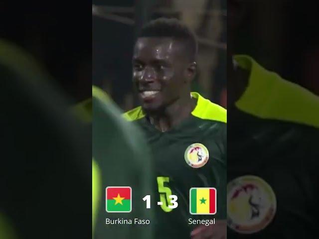 Africa Cup of Nations (AFCON) 2022 | Burkina Faso vs Senegal | 1 - 3 | CAF | #shorts #sports