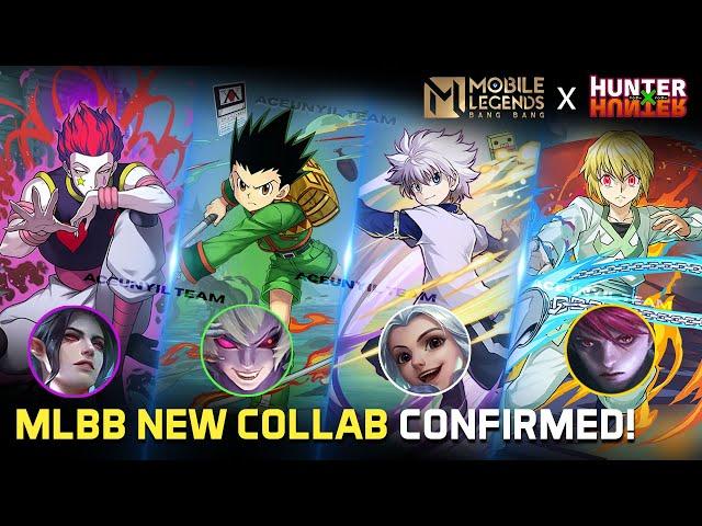 MLBB X HUNTER X HUNTER CONFIRMED! | KILLUA X HARITH, GON X DYRROTH, HISOKA X CECI ,KURAPIKA X JULIAN