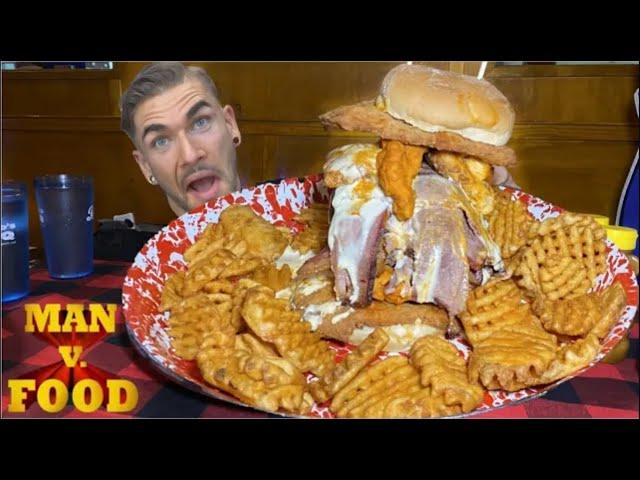 THE $5000 BURGER CHALLENGE From Man vs Food With Adam Richmond | Adam Emmenecker Challenge