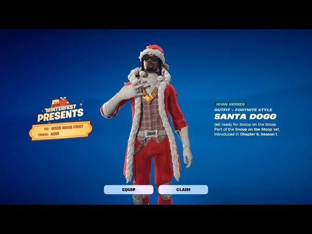 How to get *FREE* Santa Dogg Skin (Full Guide) | Fortnite Winterfest 2024