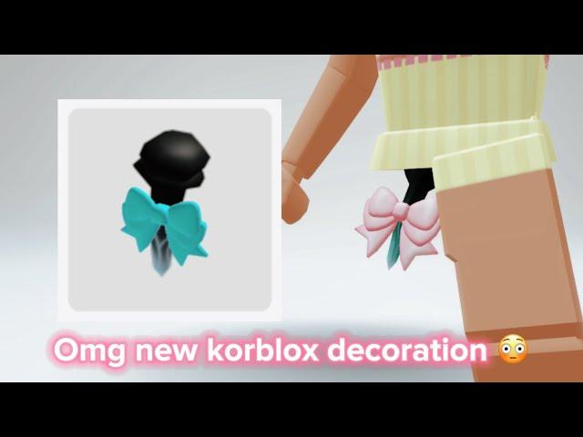 NEW KORBLOX ACCESSORIES 