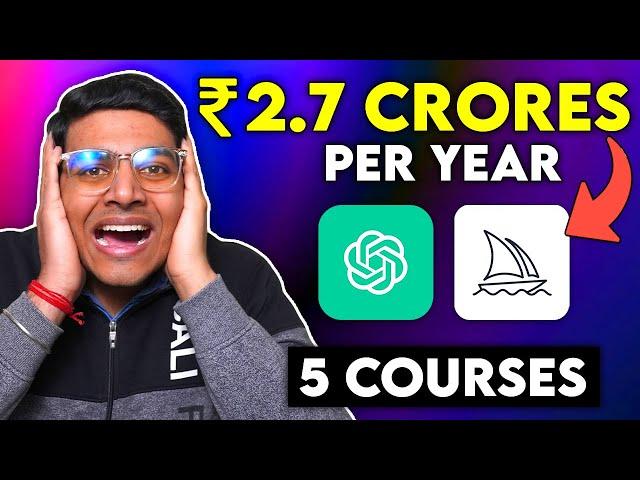 Prompt Engineering: Earn Crores Using AI  | 5 Free + Paid Courses  [HINDI]