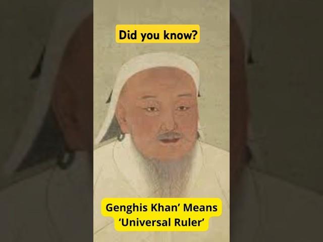 The Most Surprising Facts About Genghis Khan #history #historyshorts #historyfacts