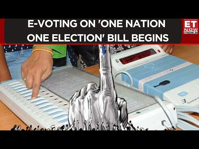 First-Ever E-Voting on 'One Nation, One Election' Bill Underway in Lok Sabha | Top News