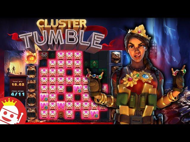  CLUSTER TUMBLE (RELAX GAMING)  WALL OF WILDS MEGA WIN!