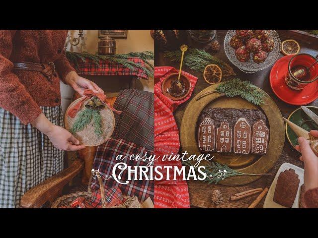 Decorating & Baking for a Cosy, Vintage Christmas | Cinematic ASMR & Short Story