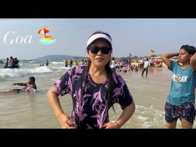 First time family trip in Goa ️ #calangute beach #tibetan vlogger