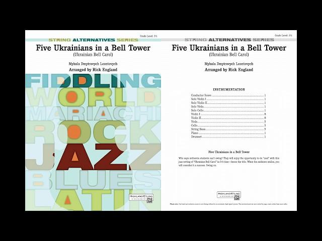 Five Ukrainians in a Bell Tower (Ukrainian Bell Carol), arr. Rick England – Score & Sound