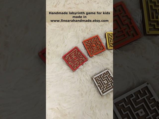 Portable Wooden Labyrinth: The Perfect Homeschool Activity Toy for Boys!